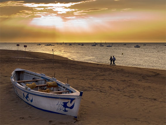 Sanlucar de barrameda beaches in north